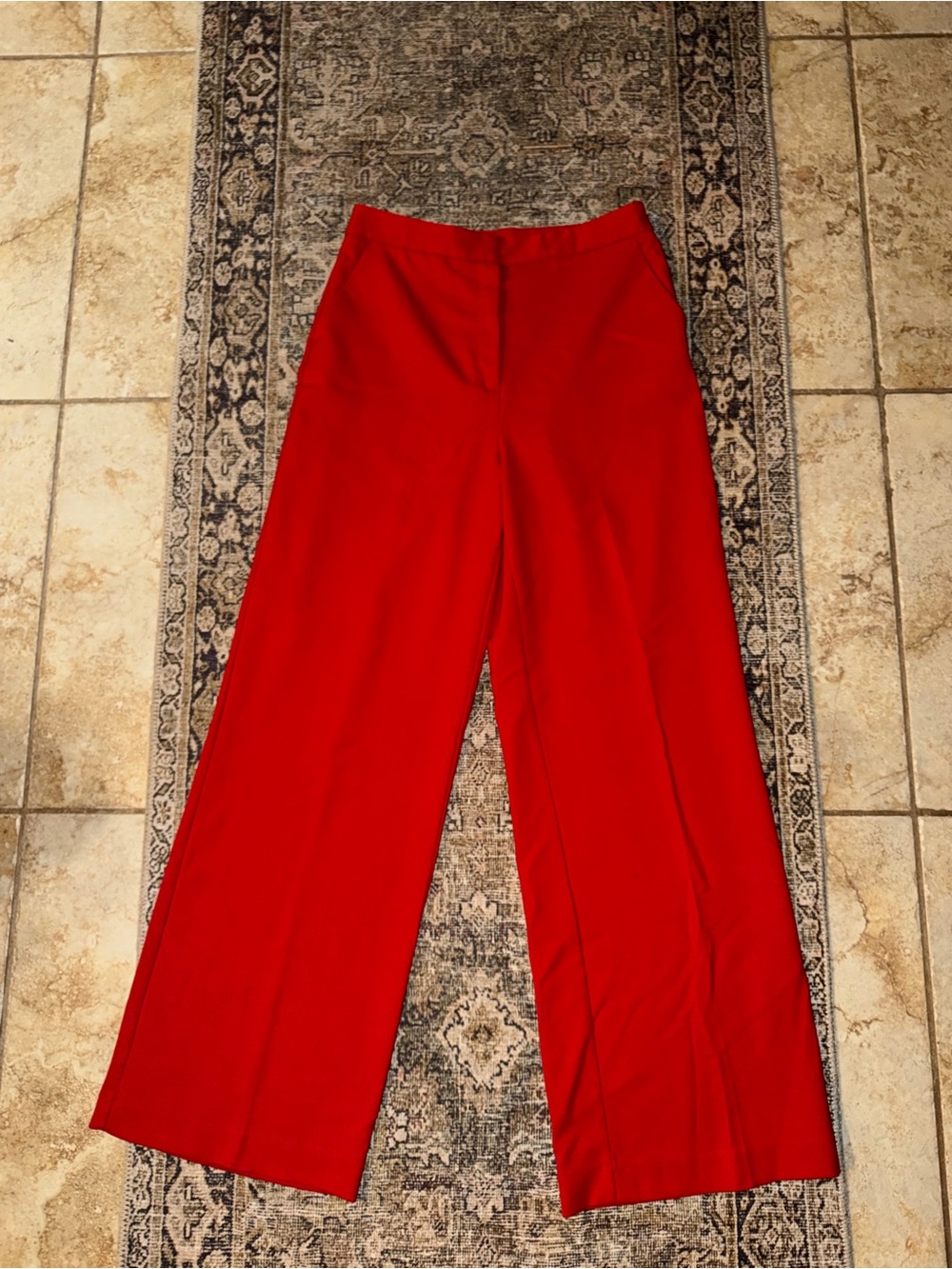 Worthington Red Wide-Leg Trousers